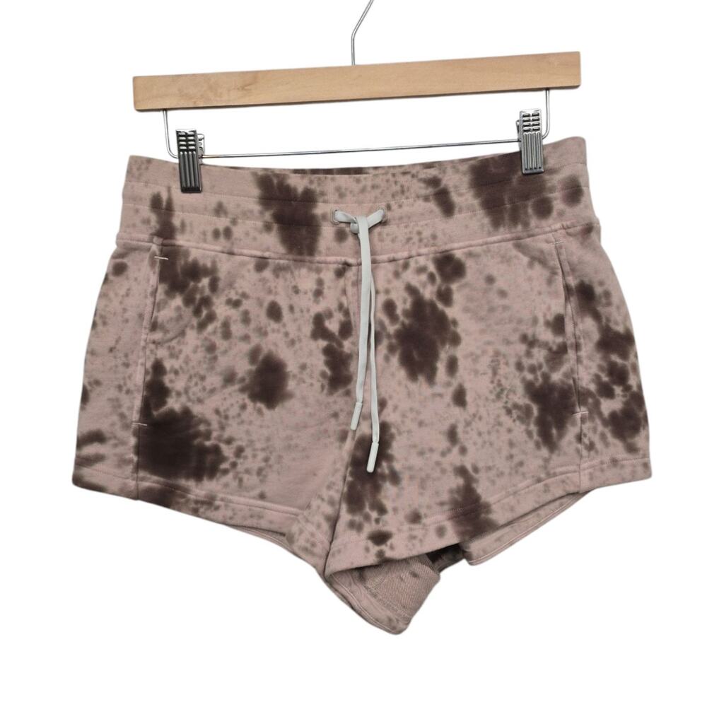 lululemon athletica inner glow marble Tie-Dye Pink and Brown Athletic Shorts 3”